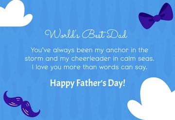 Free Father's Day Card Template to Edit Online