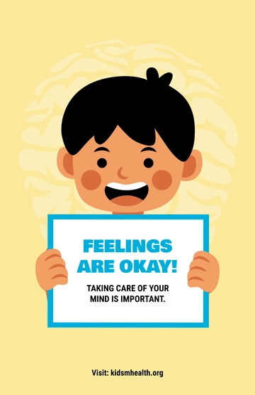 Free Mental Health Poster for Children Template to Edit Online