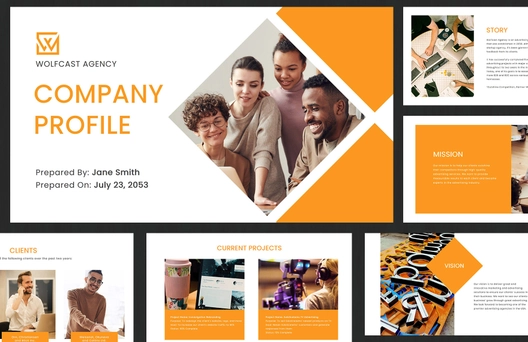 Startup Agency Company Profile Template