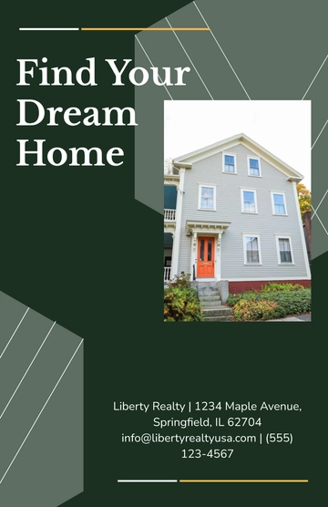 Free Real Estate Marketing  Poster Template to Edit Online