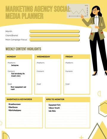 Free Marketing Agency Social Media Planner Template to Edit Online Free Marketing Agency Social Media Planner Template to Edit Online
