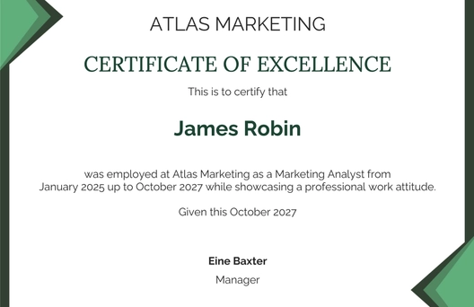 Employee Job Experience Certificate Template