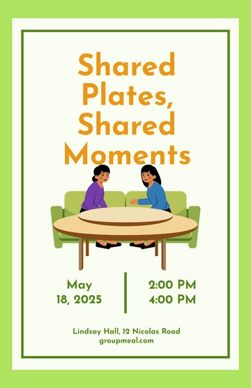 Free Restaurant Group Meal Poster to Edit Online