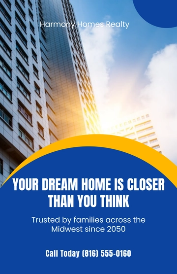 Free Custom Real Estate Poster Template to Edit Online