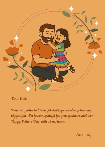 Free Father's Day From Daughter Template to Edit Online