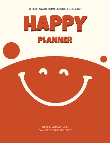 Free Happy Planner Cover Template to Edit Online