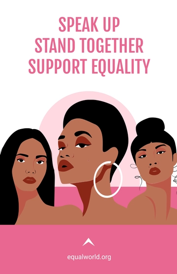 Free Gender Equality Advocacy Poster Template to Edit Online
