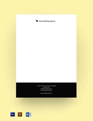 Simple Agency Letterhead Template