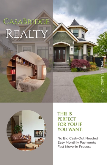 Free Real Estate Rent-to-Own Poster to Edit Online