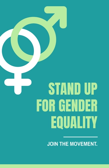 Free Gender Equality Empowerment Poster Template to Edit Online