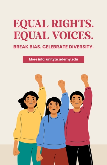 Free Project Gender Equality Poster Template to Edit Online