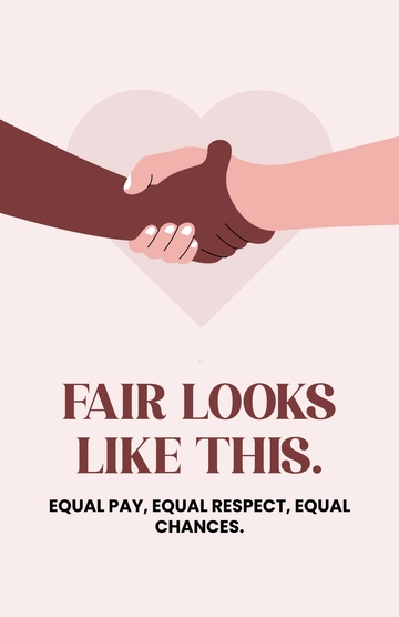 Free Gender Equality Diversity  Poster Template to Edit Online
