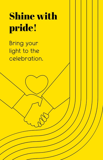 Free Yellow Pride Month Event Drawing Template to Edit Online