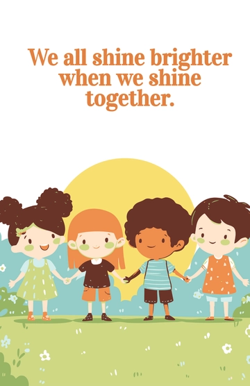 Free Gender Equality Poster for Kids Template to Edit Online