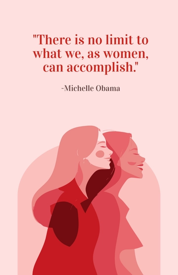 Free Gender Equality Editable Poster Quotes Template to Edit Online