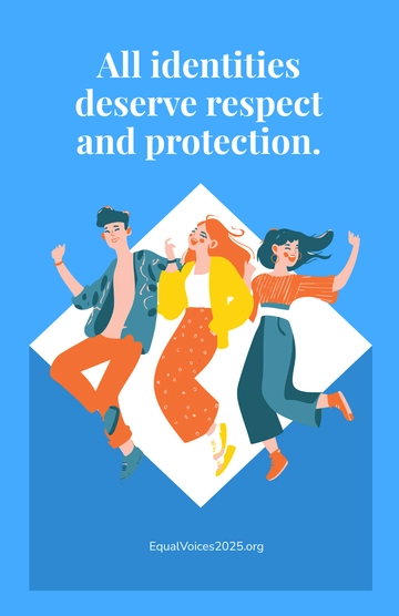 Free Aesthetic Gender Equality Right Poster Template to Edit Online