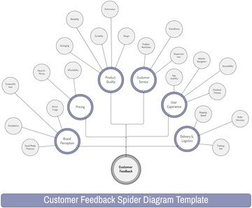 Free Customer Feedback Spider Diagram Template to Edit Online
