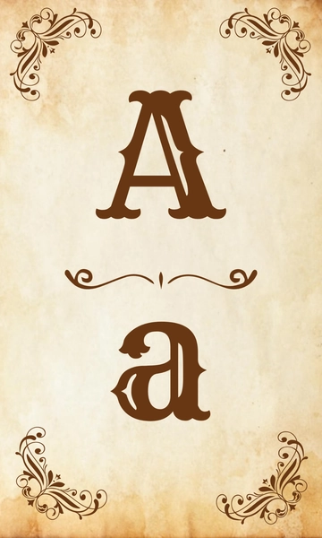 Free Vintage Alphabet Flashcards Template to Edit Online