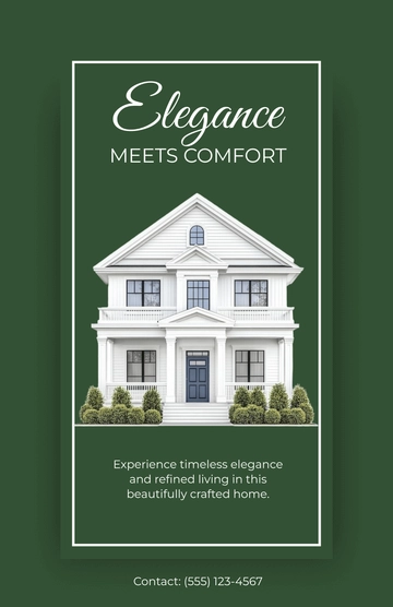 Free Elegant Background Real Estate Poster to Edit Online