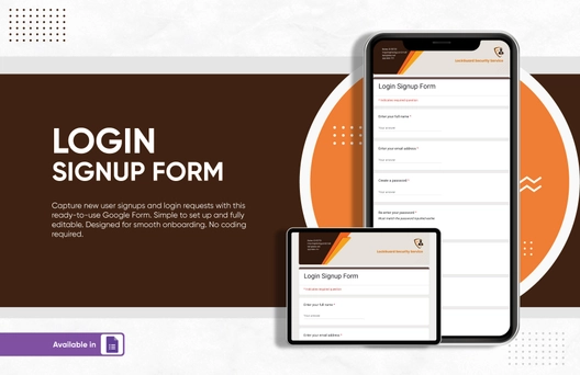 Login Signup Form Template