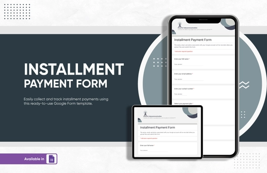 Installment Payment Form Template