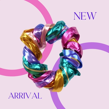 Free Colorful Scrunchie Depop Photo Template to Edit Online
