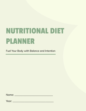 Free Nutritional Diet Planner Template to Edit Online Free Nutritional Diet Planner Template to Edit Online