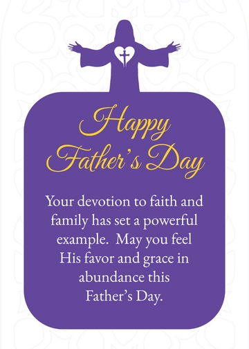 Free Christian Father's Day Wishes Template to Edit Online
