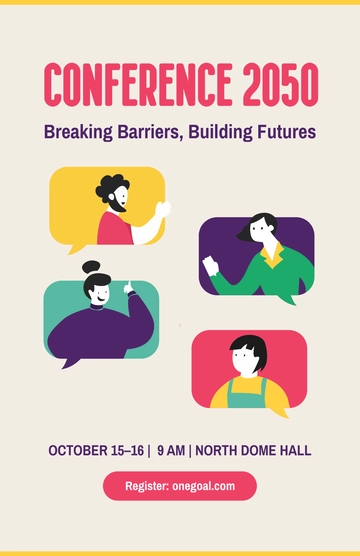 Free Gender Equality Conference Poster Template to Edit Online