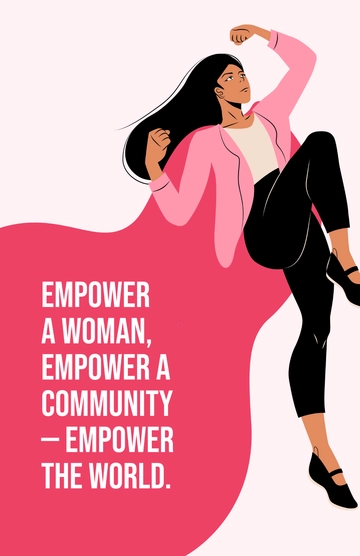 Free Feminism Background Gender Equality Poster Template to Edit Online