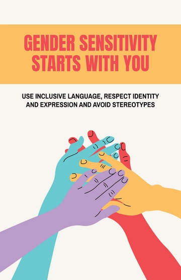 Free Gender Sensitivity Poster Template to Edit Online
