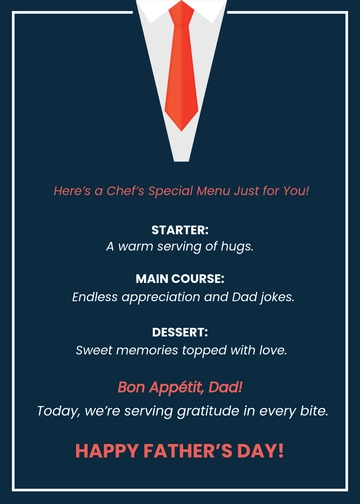 Free Creative Father's Day Wishes Template to Edit Online
