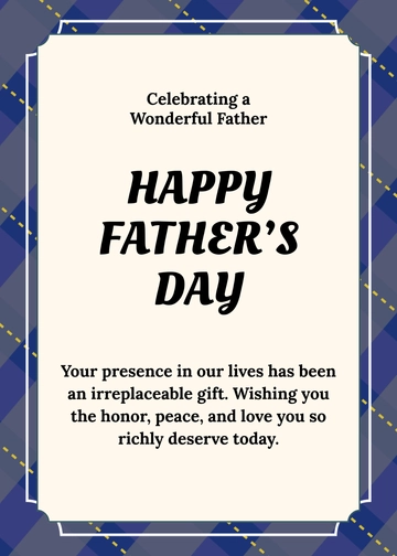 Free Father's Day Wishes with Graphics Template to Edit Online