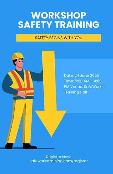 Free Workshop Safety Poster Template to Edit Online