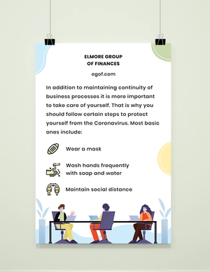 Protect Yourself Poster for Office Template