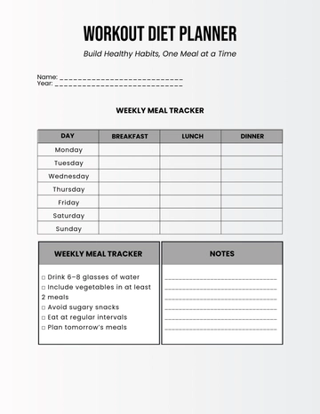Free Simple Meal Diet Planner Template to Edit Online Free Simple Meal Diet Planner Template to Edit Online