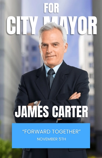 Free Political Campaign Poster to Edit Online