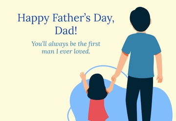 Free Father's Day Card from Daughter Template to Edit Online