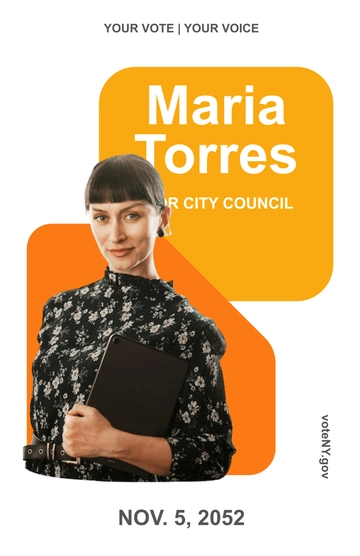 Free Election Campaign Poster Design to Edit Online