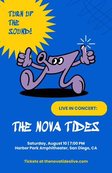 Free Aesthetic Concert Campaign Poster Template to Edit Online