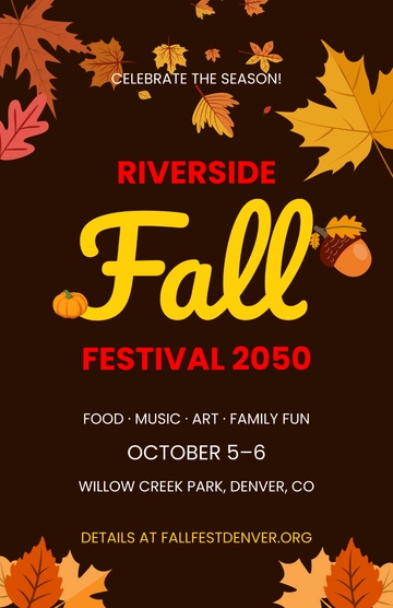 Free Festival Campaign Poster Template to Edit Online