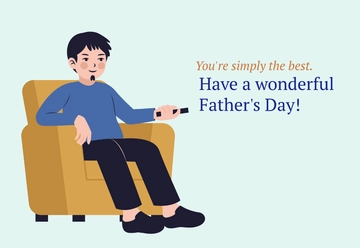 Free Nice Father's Day Card Template to Edit Online