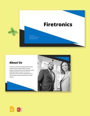 Startup Business Pitch Deck Template
