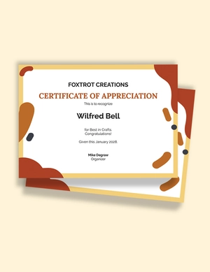 Congratulations Certificate for Kids Template