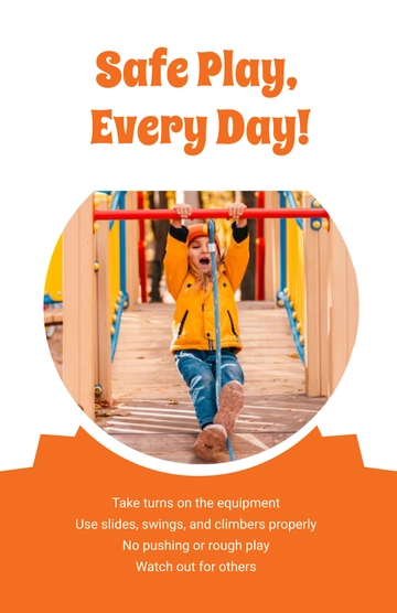 Free Playground Safety Rules Poster Template to Edit Online