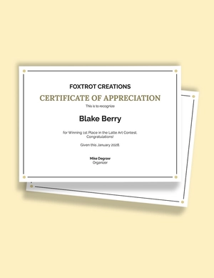 Editable Congratulations Certificate Template