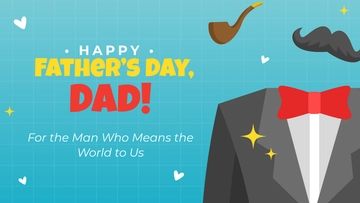 Free Father's Day Wishes Presentation Template to Edit Online