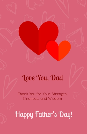 Free “Love You, Dad” Father's Day Poster Template to Edit Online