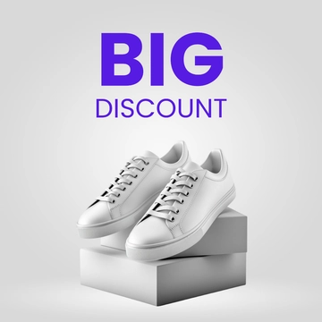 Free Modern Sneakers Mercari Photo Template to Edit Online
