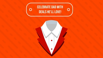 Free SImple Father's Day Sale Background Template to Edit Online